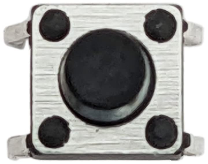 100 Pack 6mm Square Tact Momentary Switch, 3.5mm Button Height-Breadboard & PCB