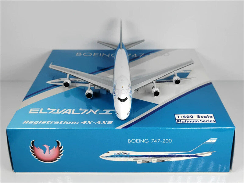 Phoenix EL AL for Boeing B747-200 4X-AXB Limited Edition 1/400 Aircraft Model