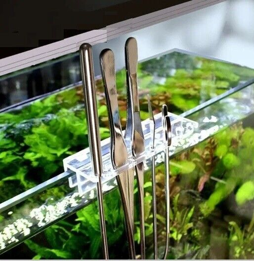 Aquarium Storage Rack Acrylic Plant Tools Holder Tweezer Cleaning Tool Organizer