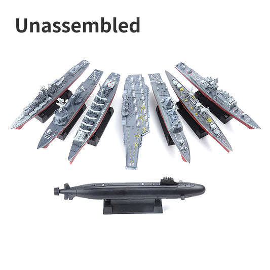 8x 4D Aircraft Carrier Cruiser Frigate Submarine Battleship Model Unassembled b