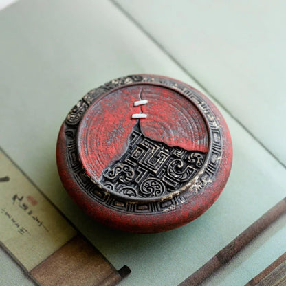 Old Rock Mud Teapot Cover Holder Tea Pet Kung Fu Tea 7.8cm Ceramic Tea Services
