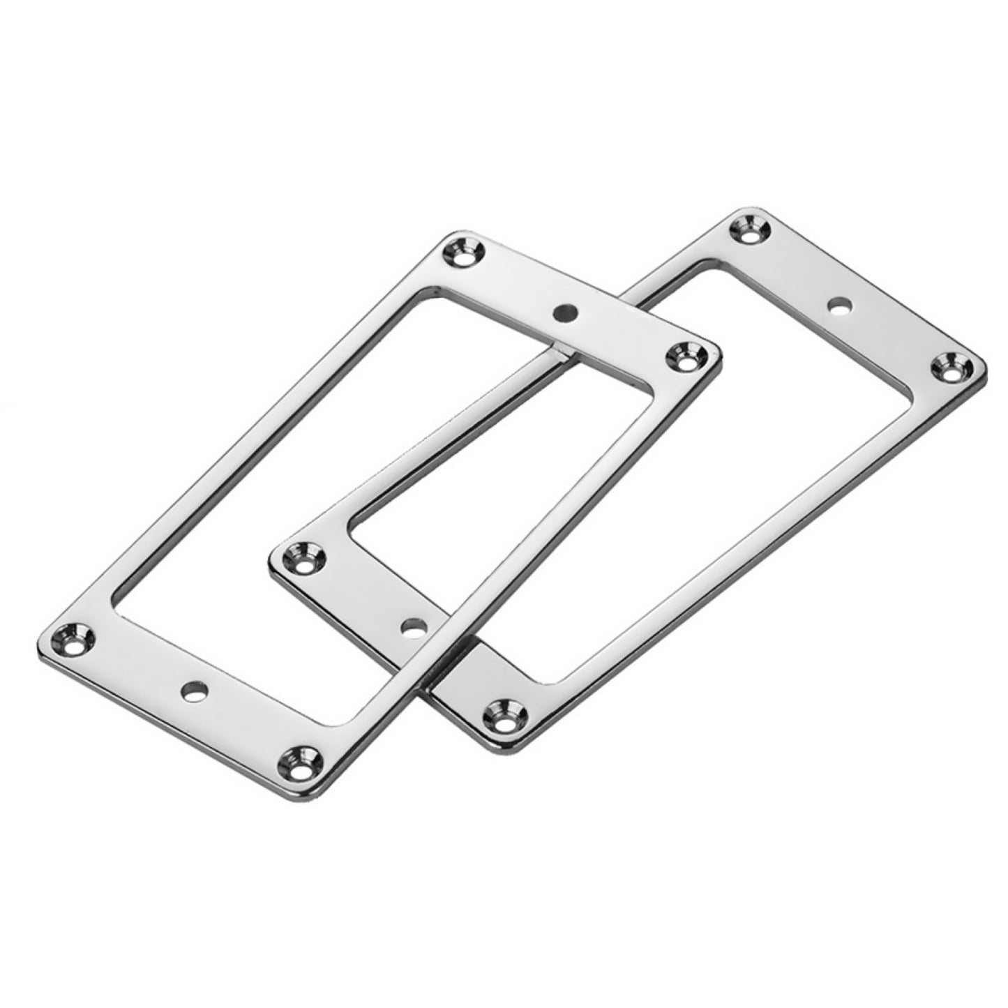 2 Pcs Iron Humbucker Pickup Mounting Ring With Srcews For Les Paul LP Silver ff