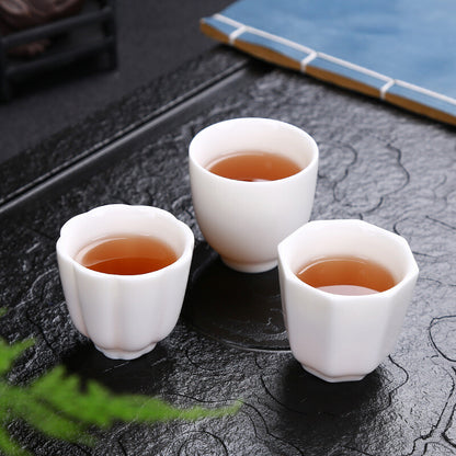 Sold At A Loss One Tea Cup Fat Mutton Jade Porcelain Master Cup Ceramic Dehua