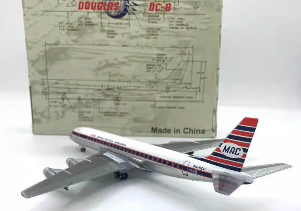 1:200 29CM AeroClassics KLM Douglas DC-8 Aircraft Plane Diecast Airplane Model