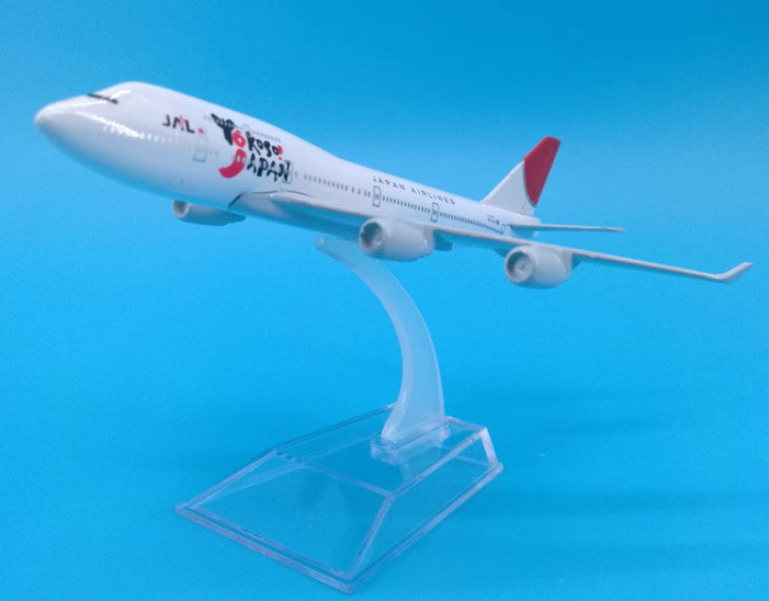 16cm JAPAN AIRLINES JAL BOEING 747-400 Passenger Plane Diecast Aircraft Model
