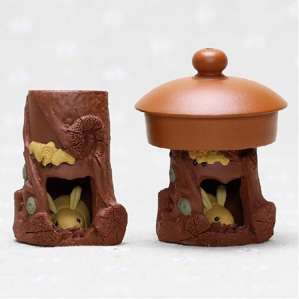 holder for tea pot lid yixing zisha kungfu tea set accessories tea pet rabbit