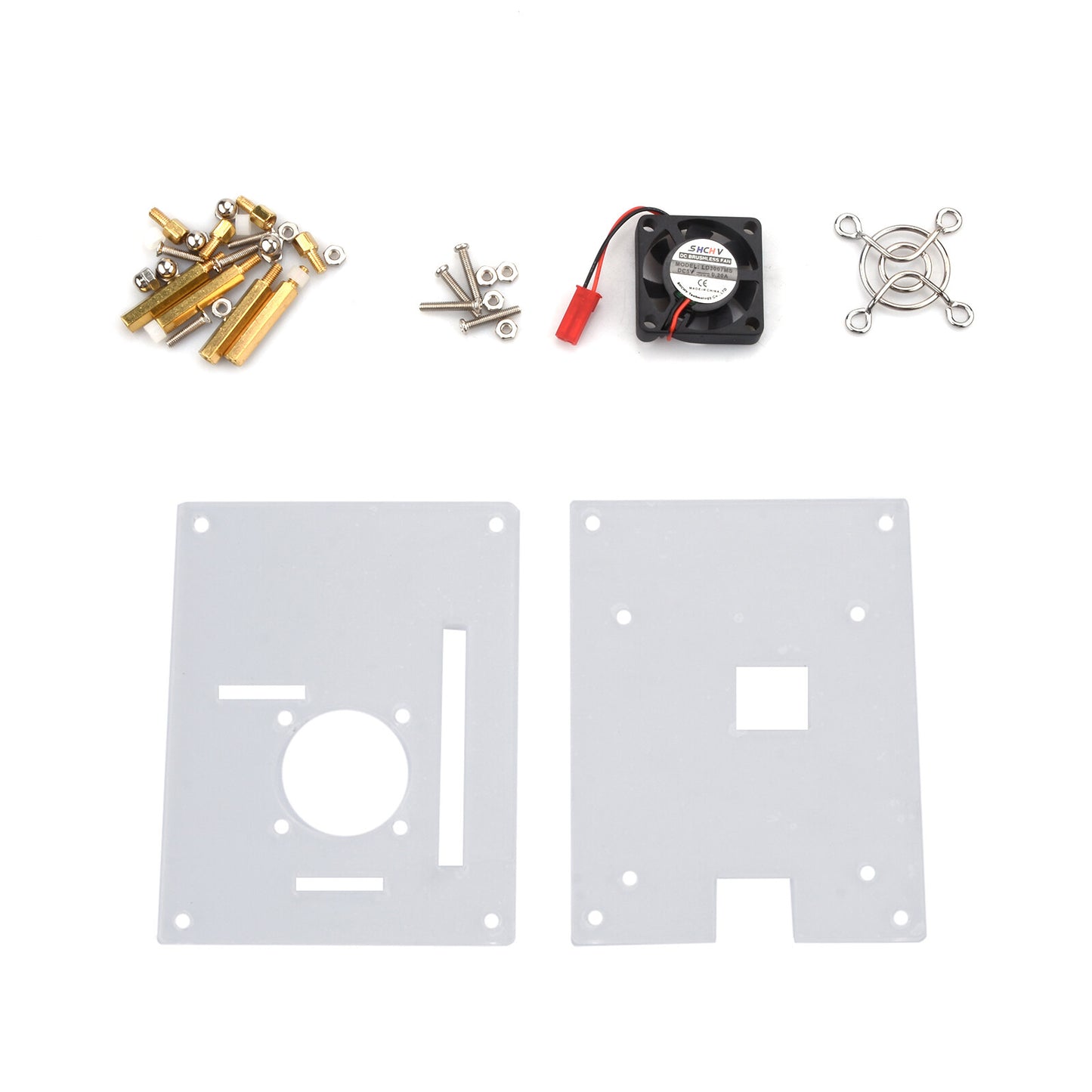 Arcylic Clear Case Box Enclosure Fan Heatsink For Raspberry Pi 3/2 Model B/B+ A