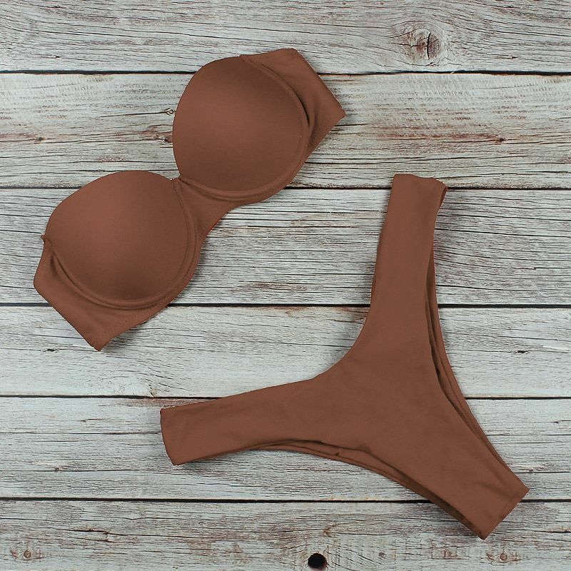 Women Swimsuit Sexy High Waist Bikini Swimwear Bikini Set Push Up Bathing Suit
