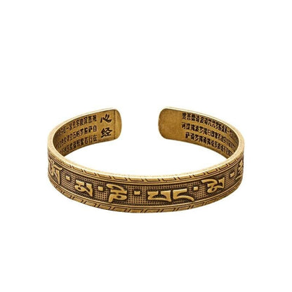 Women Bracelets Vintage Copper Nepal Tibetan Buddhism Cuff Men Spiritual Bangles