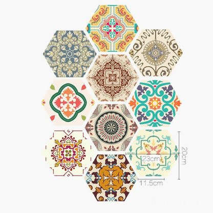 Floor Wall Stickers Tile Anti-Slip Self-Adhesive Waterproof Bathroom Kitchen PVC