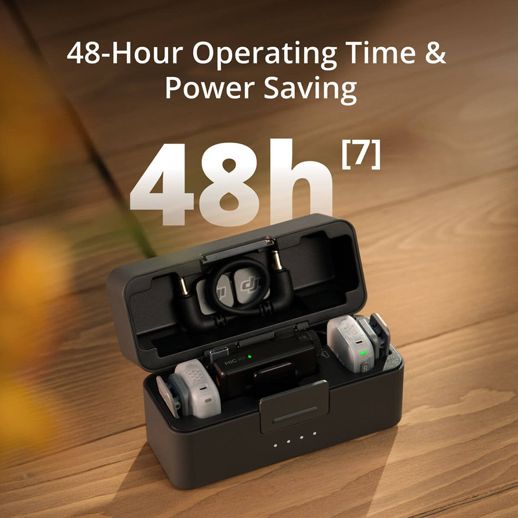 Multi-Color DJI Mic Mini 2 (1 TX+1 RX) 48H Runtime Noise Cancelling