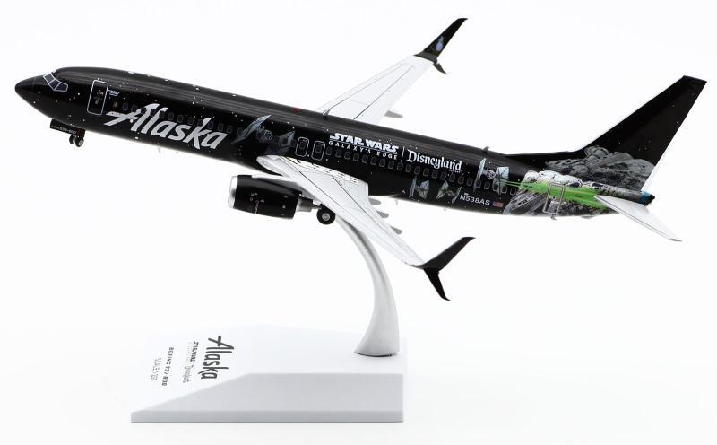 1:200 JC Wings Alaska BOEING B737-800 Passenger Airplane Diecast Aircraft Model