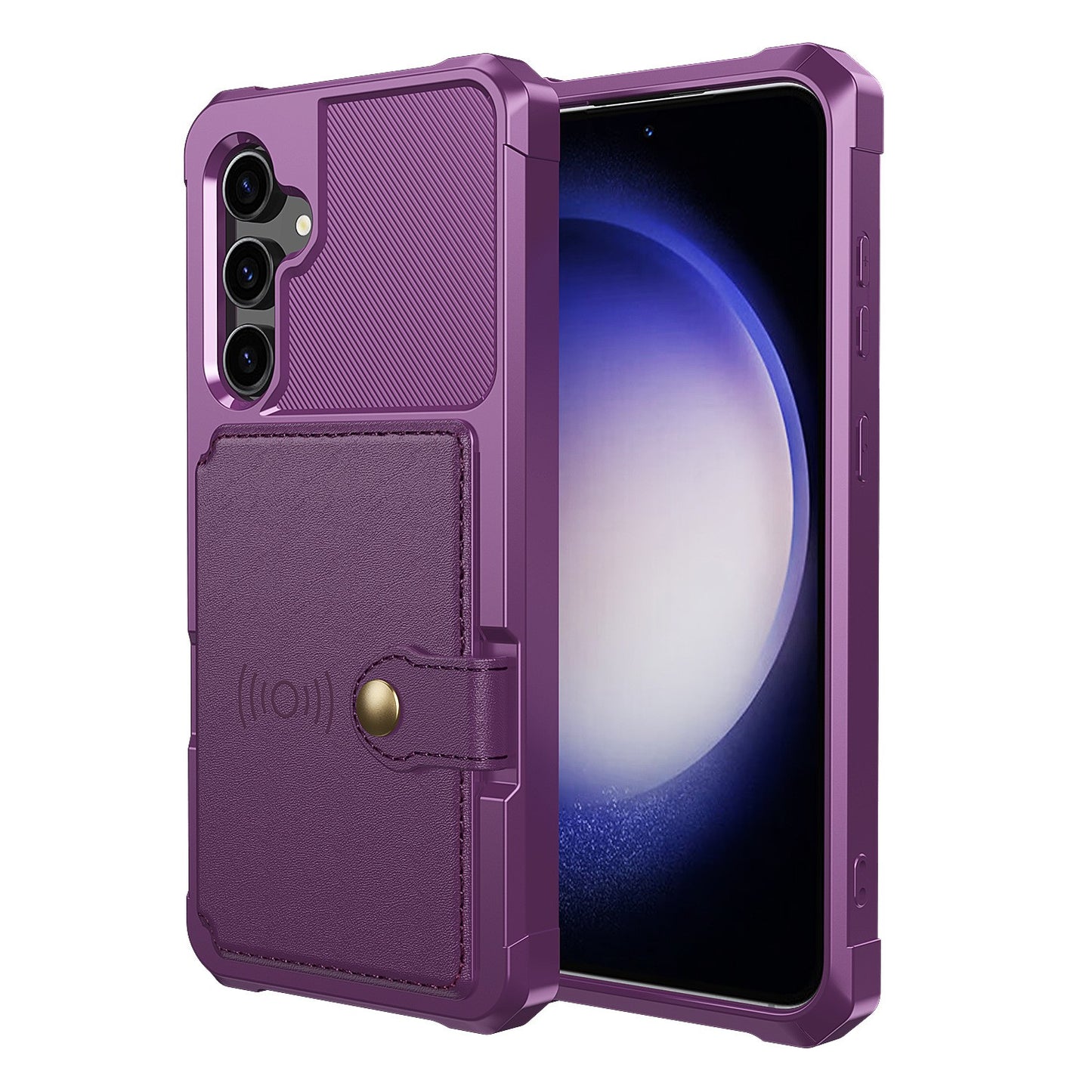 Suitable for Samsung S24 Ultra card insertion case S20, A55 anti drop case-5-2