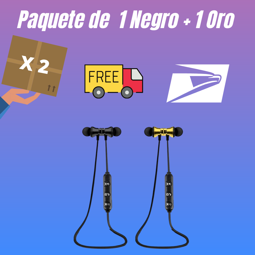 2 X Bluetooth Audifonos Inalambricos Magneticos Auriculares para Telefonos Cell