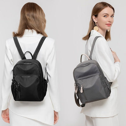 Backpack Fashion Bag Pack Waterproof Travel Bag Oxford Cloth Rucksack Gray/Black