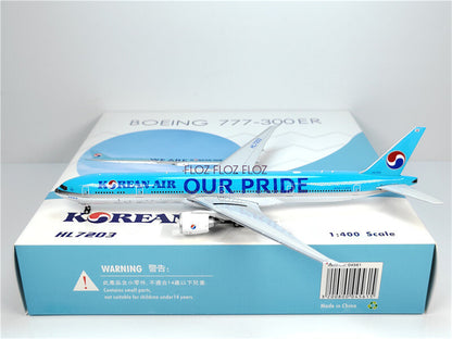 Phoenix Korean Air for Boeing B777-300ER HL7203 We are our pride 1:400 Model