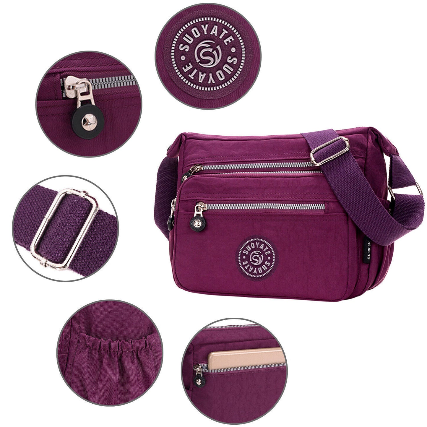 Waterproof Messenger Cross Body Ladies Handbag Bag Shoulder Bag Women Purse