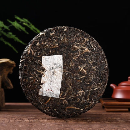 2013 QiaoMu Puerh Tea Age-Fermeted Cake Tea Haiwan Five Star Arbor Puer Tea 357g