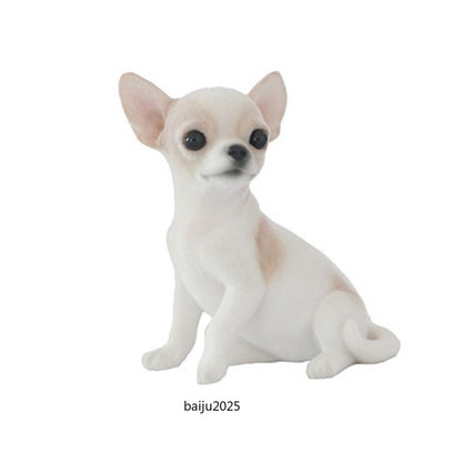 2.36" Simulation Chihuahua-Mini Animal Dog Statue Desktop Decoration Gift