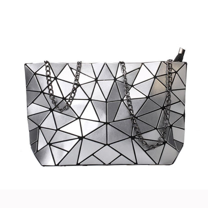 Chain Shoulder Bag Fashion Geometric Messenger Bags Crossbody Clutch 28*18*7.5CM