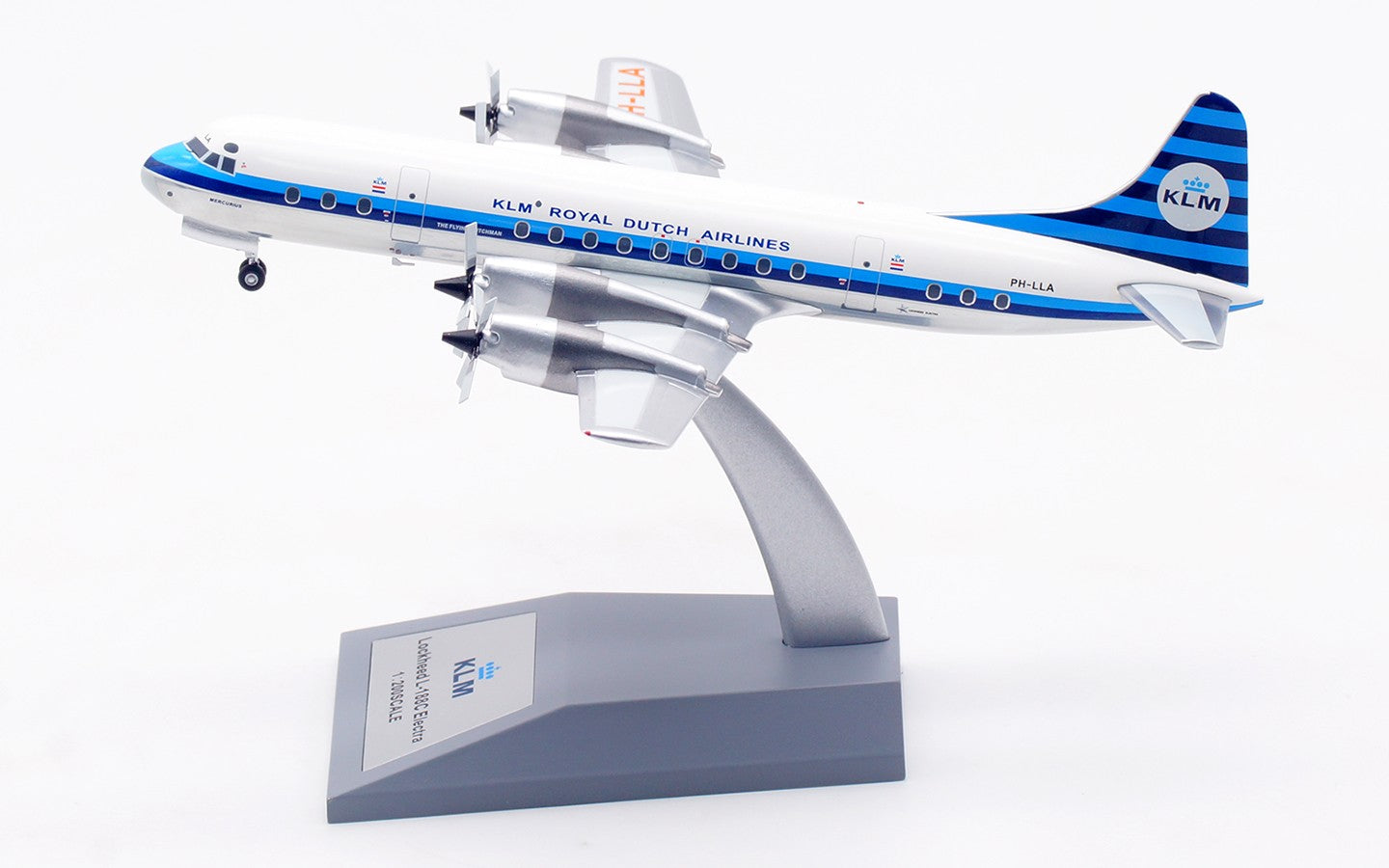 1:200 InFlight KLM Lockheed L-188C Passenger Airplane Diecast Aircraft Model