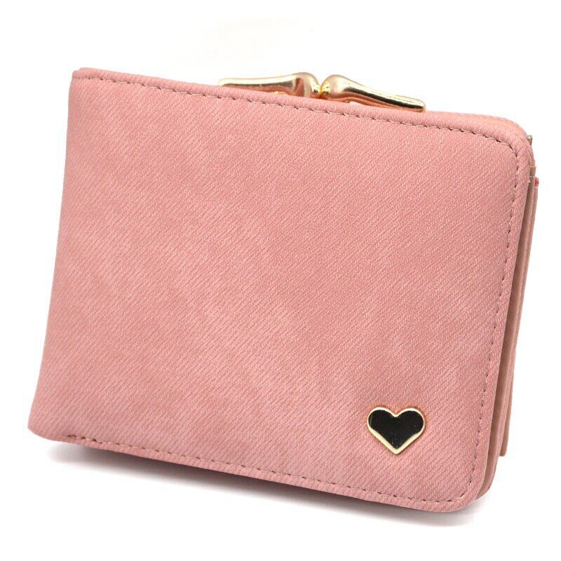Women's Wallet Coin Purse Handbags Female Wallets Mini Lady Card Clamps Leather
