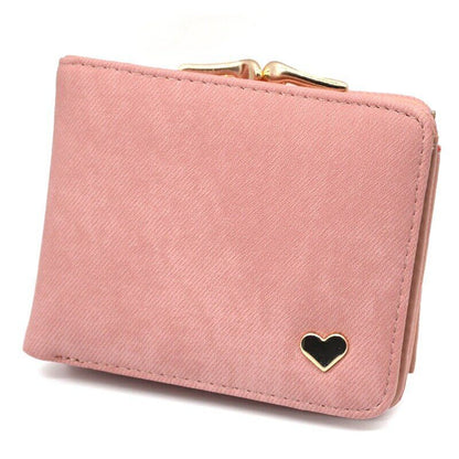 Women's Wallet Coin Purse Handbags Female Wallets Mini Lady Card Clamps Leather