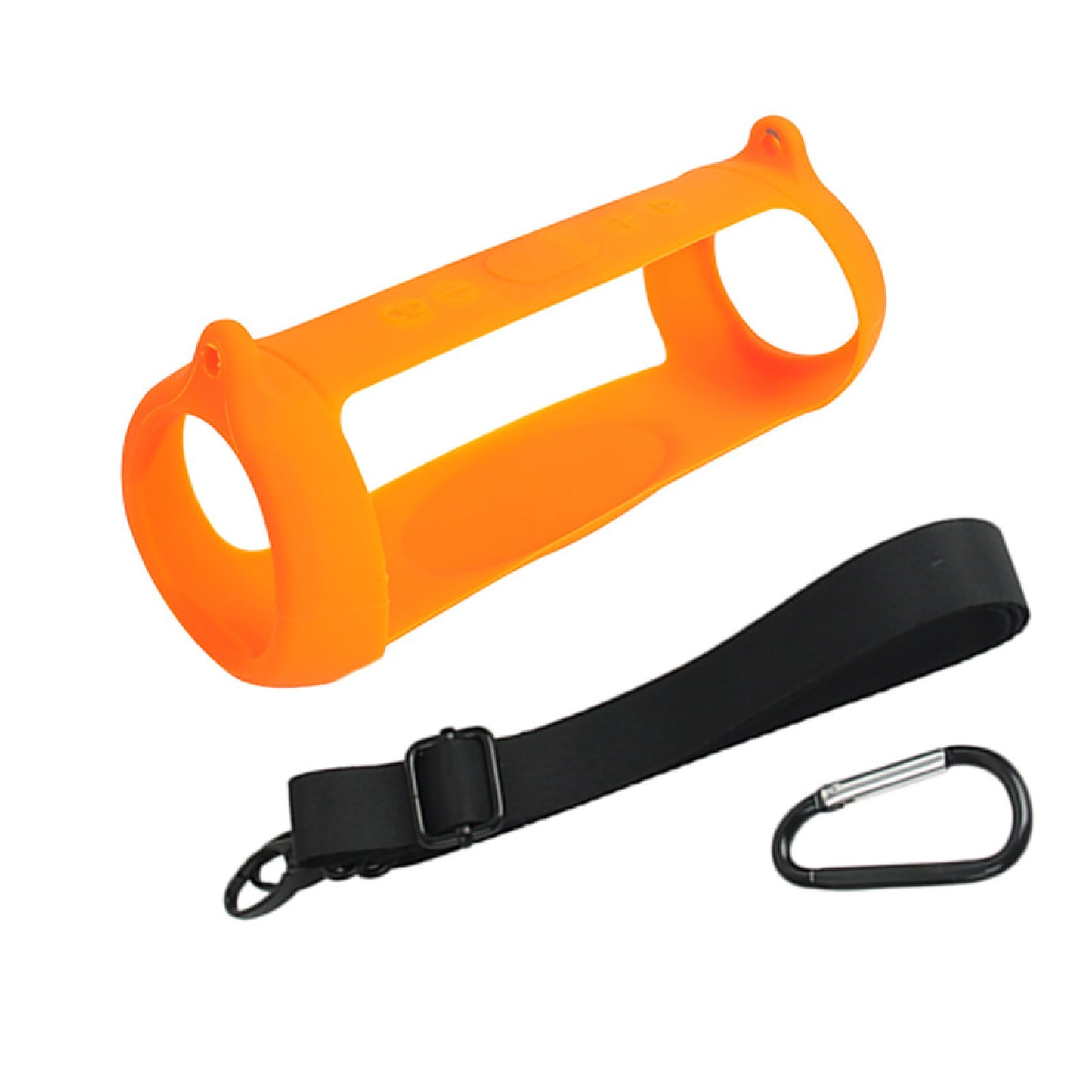 Orange Bluetooth Speaker Silicone Cover Cushion With Strap For JBL Charge 5 c