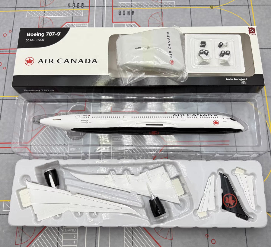 1:200 31CM Hogan AIR CANADA BOEING 787-9 Airplane ABS Plastic Aircraft Model