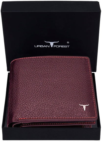 New Brown Bi-Fold Leather Men's Wallet RFID Protection Gift Item