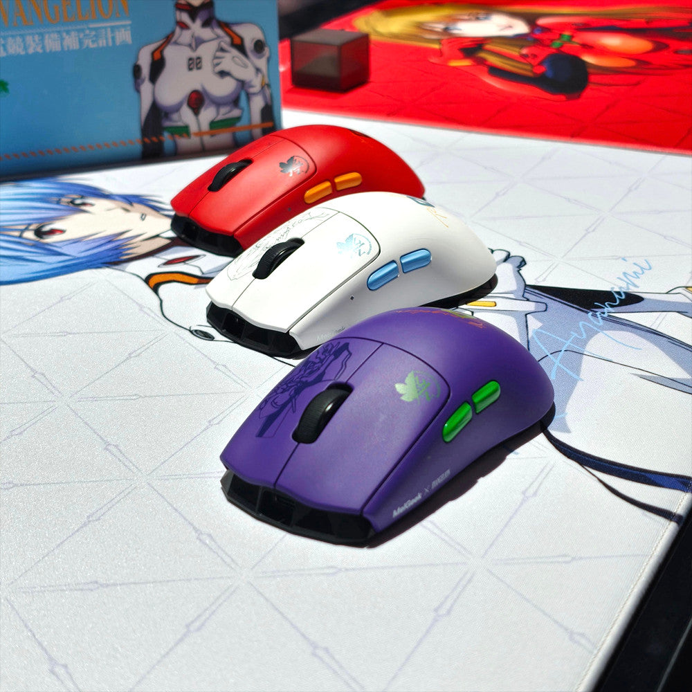 MelGeek × EVANGELION HORUS Wireless Gaming Mouse — PAW3950 30K Dual 8K 300 mAh