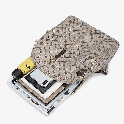 Backpack Ladies Bag Traveling Backpack Women Traveling Bag Large Geometric Purse