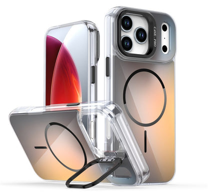 Magnetic Phone Case with Color-Changing Camera Bracket for iPhone 17 Pro Max/16