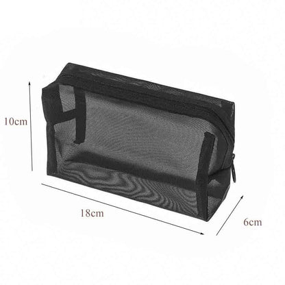 Large Transparent Makeup Bag Storage Cosmetic Triangular Box Purse 20*8*12.5 CM