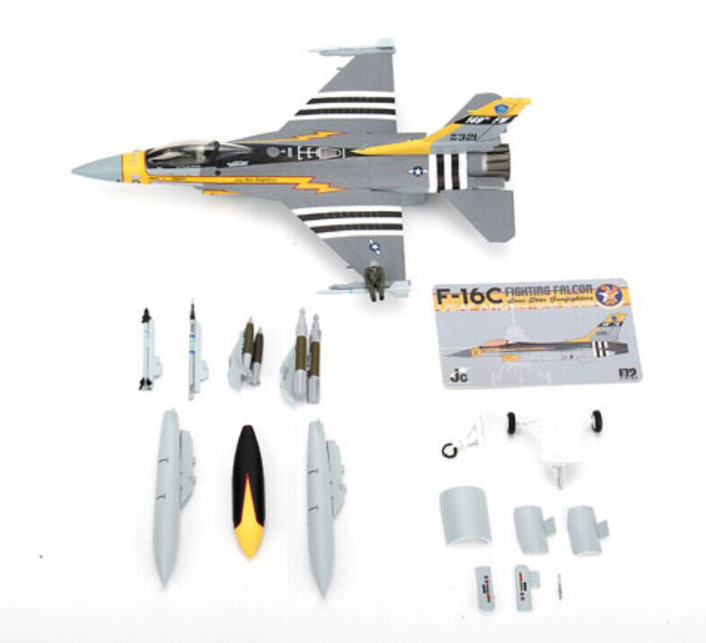 1:72 JC Wings F-16C Fighting Falcon USAF Texas ANG Fighter Diecast Plane Model
