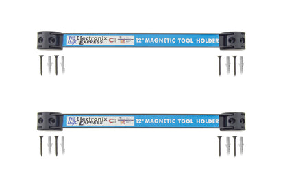 2 Pack 12" Magnetic Tool Holders, Heavy-Duty Racks with Mounting Screws Included