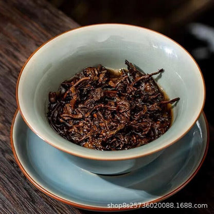 Yunnan Menghai Seven Sons Cake Old Tree Puerh Cake Tea Pu'er Ripe Tea 357g