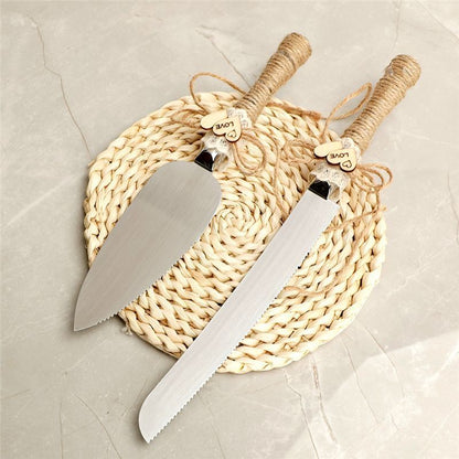 Cake Knives 2-4Pcs Champagne Glass Wedding Ceremony Supplies Shovels Flutes Cups