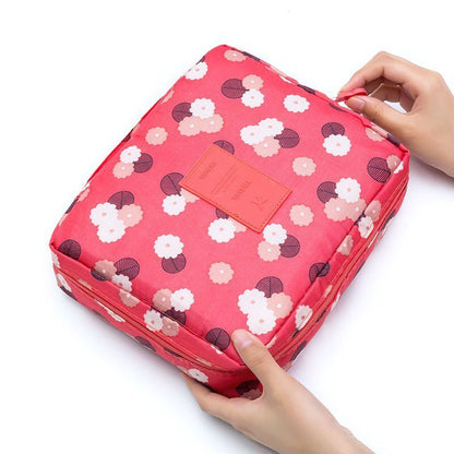 Cosmetic Bag Waterproof Zipper Makeup Purse Multifunction Organizer Traveling