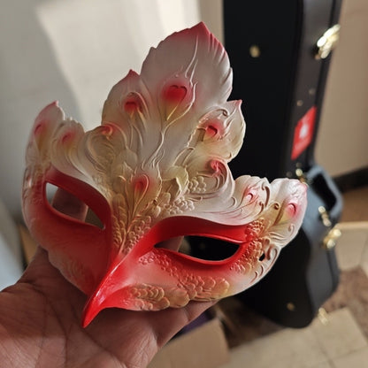 Luxury Hand-Painted Half-Face Mask Cosplay Party Costume Accessory