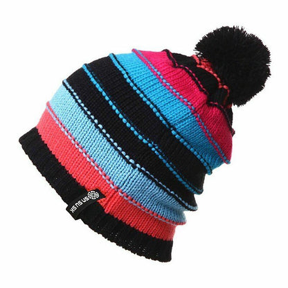 Winter Skating Lot Cap Knitted Ski Hat Beanie Women Hip Hop 56-60CM Elastic 1 PC