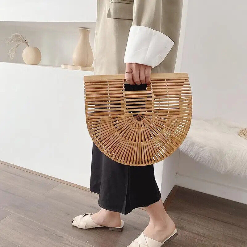 Weave Tote bag Women's Handbag Large Saddle bag Straw Beach Travel bag