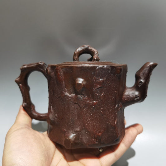 Vintage Chinese Yixing Purple Clay Teapot Zisha Ceremony Exquisite Teaware Art