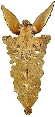 Brass Parrot Wall Hanging Bell Chain Welcome Sculpture Statue Figurine