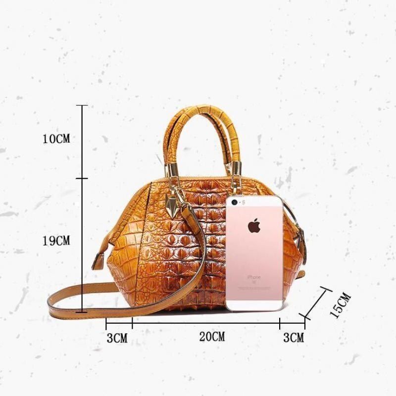 Retro Small Bag Genuine Leather Shoulder Crossbody Bag Handbag Purses Shell 1 PC