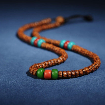 6mm Tibetan Style 108 Bai Xiang Beads Mala 6mm Natural Prayer Beads Bracelet