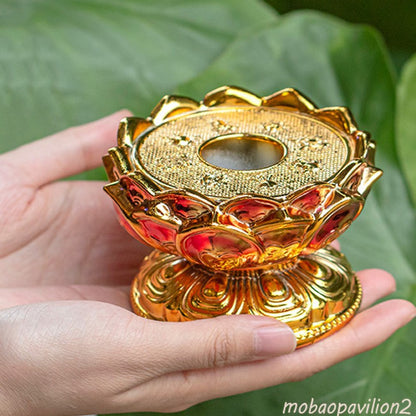New Buddhist Prayer Wheel Base Frame Lotus Base Buddha Altar Essential