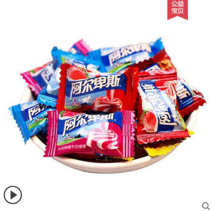 Chinese Alpine Milk Hard Candy Strawberry orange Mix Flavors Party Daily snack