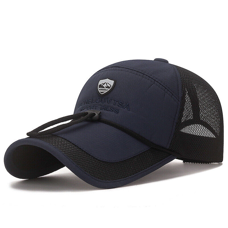 Sports Sun Hat Baseball Cap Mesh Fishing Cap Visor Hat Unisex Fishing Sport