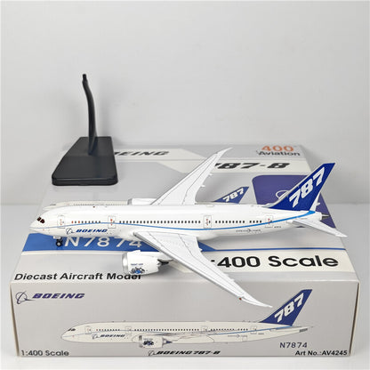 1:400 Aviation BOEING B787-8 Passenger Airplane Diecast Plane Model